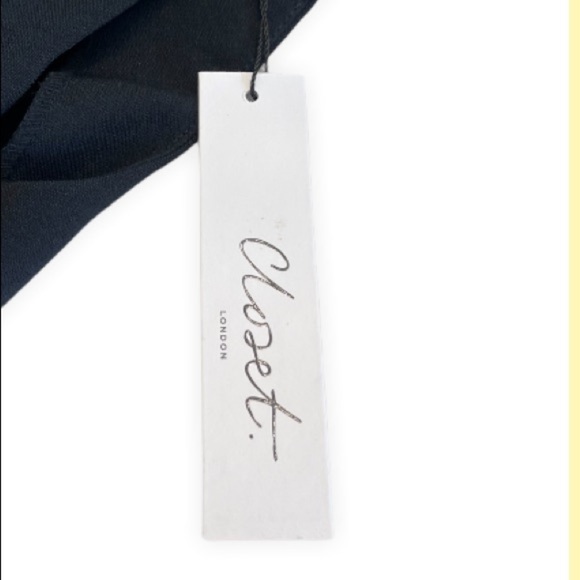 NWT 🏷 CLOSET‎ LONDON Black and Red Sleeveless Evening Dinner Dress Size 4 - Picture 7 of 7